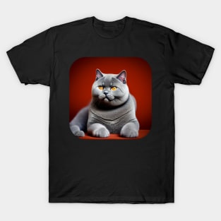 British Shorthair Cat T-Shirt